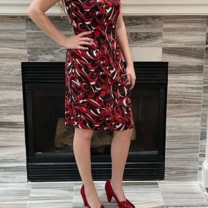 Vintage Maggy London fully lined silk sheath dress